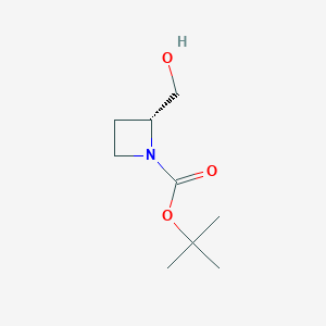 molecular formula C9H17NO3 B071875 (R)-1-Boc-2-azetidinemethanol CAS No. 161511-90-6