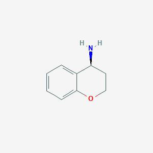 molecular formula C9H11NO B071886 (S)-chroman-4-amine CAS No. 188198-38-1