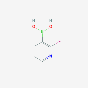 molecular formula C5H5BFNO2 B071887 2-Fluoropyridine-3-boronic acid CAS No. 174669-73-9