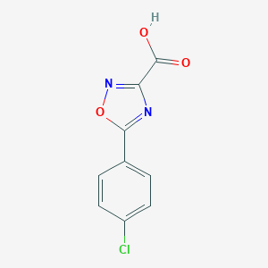 molecular formula C9H5ClN2O3 B071891 5-(4-chlorophenyl)-1,2,4-oxadiazole-3-carboxylic Acid CAS No. 187999-16-2