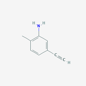 molecular formula C9H9N B071892 5-乙炔基-2-甲基苯胺 CAS No. 183322-53-4