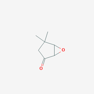 molecular formula C7H10O2 B071895 4,4-Dimethyl-6-oxabicyclo[3.1.0]hexan-2-one CAS No. 167161-77-5