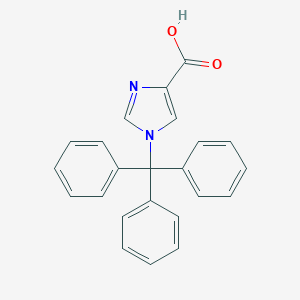 molecular formula C23H18N2O2 B071897 1-Trityl-1H-imidazole-4-carboxylic acid CAS No. 191103-80-7