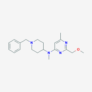 molecular formula C20H28N4O B7190123 N-(1-benzylpiperidin-4-yl)-2-(methoxymethyl)-N,6-dimethylpyrimidin-4-amine 