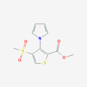methyl 4-(methylsulfonyl)-3-(1H-pyrrol-1-yl)thiophene-2-carboxylate