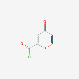 molecular formula C6H3ClO3 B071912 4-Oxo-4H-pyran-2-carbonyl chloride CAS No. 176379-69-4