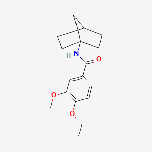 molecular formula C17H23NO3 B7191236 N-(1-bicyclo[2.2.1]heptanyl)-4-ethoxy-3-methoxybenzamide 