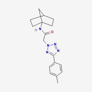 molecular formula C17H21N5O B7191239 N-(1-bicyclo[2.2.1]heptanyl)-2-[5-(4-methylphenyl)tetrazol-2-yl]acetamide 