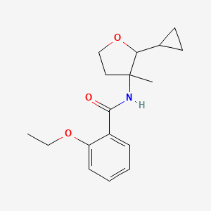 molecular formula C17H23NO3 B7191411 N-(2-cyclopropyl-3-methyloxolan-3-yl)-2-ethoxybenzamide 