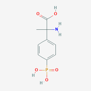molecular formula C9H12NO5P B071915 2-Amino-2-(4-phosphonophenyl)propanoic acid CAS No. 169209-65-8