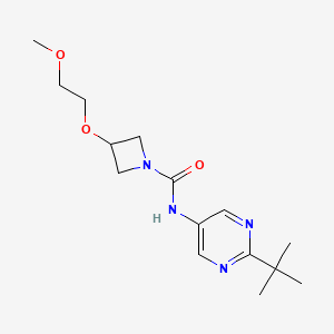 molecular formula C15H24N4O3 B7191620 N-(2-tert-butylpyrimidin-5-yl)-3-(2-methoxyethoxy)azetidine-1-carboxamide 