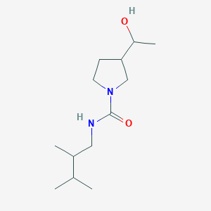 molecular formula C13H26N2O2 B7191856 N-(2,3-dimethylbutyl)-3-(1-hydroxyethyl)pyrrolidine-1-carboxamide 