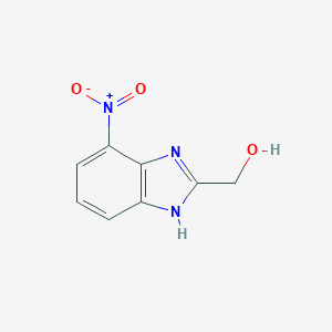 molecular formula C8H7N3O3 B071920 (4-nitro-1H-benzimidazol-2-yl)methanol CAS No. 170648-89-2