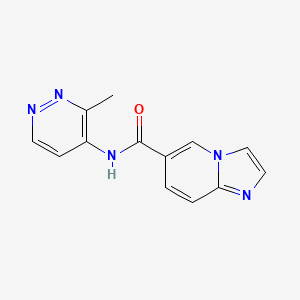 molecular formula C13H11N5O B7192799 N-(3-methylpyridazin-4-yl)imidazo[1,2-a]pyridine-6-carboxamide 