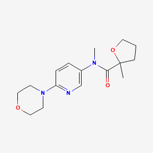 molecular formula C16H23N3O3 B7193041 N,2-dimethyl-N-(6-morpholin-4-ylpyridin-3-yl)oxolane-2-carboxamide 