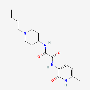 molecular formula C17H26N4O3 B7193214 N-(1-butylpiperidin-4-yl)-N'-(6-methyl-2-oxo-1H-pyridin-3-yl)oxamide 