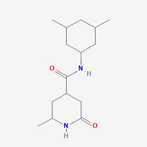 molecular formula C15H26N2O2 B7193261 N-(3,5-dimethylcyclohexyl)-2-methyl-6-oxopiperidine-4-carboxamide 