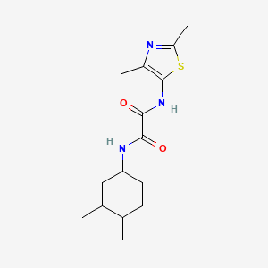 molecular formula C15H23N3O2S B7193288 N-(3,4-dimethylcyclohexyl)-N'-(2,4-dimethyl-1,3-thiazol-5-yl)oxamide 