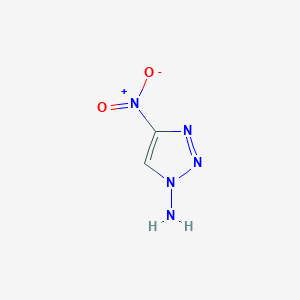 molecular formula C2H3N5O2 B071937 4-Nitrotriazol-1-amine CAS No. 175916-82-2