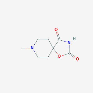 molecular formula C8H12N2O3 B071942 8-Methyl-1-oxa-3,8-diazaspiro[4.5]decane-2,4-dione CAS No. 168818-35-7
