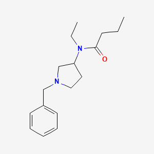 molecular formula C17H26N2O B7194685 N-(1-benzylpyrrolidin-3-yl)-N-ethylbutanamide 