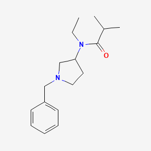 molecular formula C17H26N2O B7194689 N-(1-benzylpyrrolidin-3-yl)-N-ethyl-2-methylpropanamide 