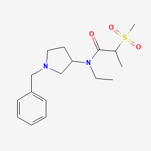 molecular formula C17H26N2O3S B7194704 N-(1-benzylpyrrolidin-3-yl)-N-ethyl-2-methylsulfonylpropanamide 
