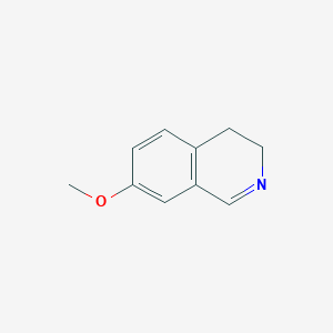 molecular formula C10H11NO B071948 7-Methoxy-3,4-dihydroisoquinoline CAS No. 184913-19-7