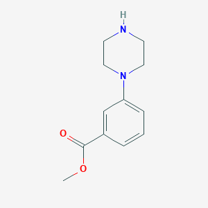 molecular formula C12H16N2O2 B071951 Methyl 3-(piperazin-1-YL)benzoate CAS No. 179003-08-8