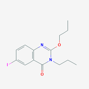 molecular formula C14H17IN2O2 B071954 普罗奎尼沙明 CAS No. 189278-12-4