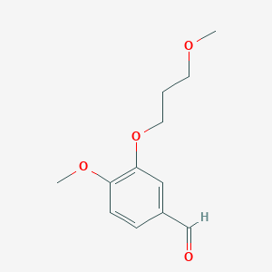 molecular formula C12H16O4 B071958 4-甲氧基-3-(3-甲氧基丙氧基)苯甲醛 CAS No. 172900-75-3