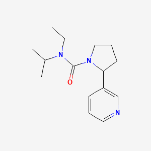 molecular formula C15H23N3O B7195983 N-ethyl-N-propan-2-yl-2-pyridin-3-ylpyrrolidine-1-carboxamide 