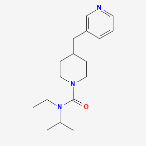 molecular formula C17H27N3O B7196094 N-ethyl-N-propan-2-yl-4-(pyridin-3-ylmethyl)piperidine-1-carboxamide 