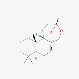 molecular formula C18H30O2 B071964 5H-3,5a-Epoxynaphth[2,1-c]o CAS No. 1153-34-0