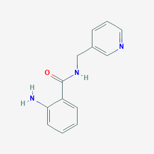 molecular formula C13H13N3O B071972 2-Amino-N-(pyridin-3-ylmethyl)benzamide CAS No. 1214-48-8