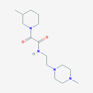 molecular formula C15H28N4O2 B7197974 N-[2-(4-methylpiperazin-1-yl)ethyl]-2-(3-methylpiperidin-1-yl)-2-oxoacetamide 