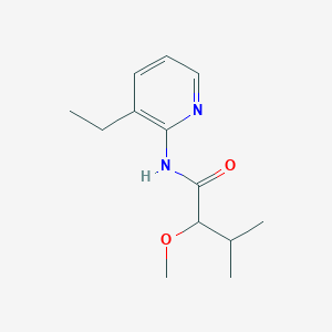 molecular formula C13H20N2O2 B7198059 N-(3-ethylpyridin-2-yl)-2-methoxy-3-methylbutanamide 