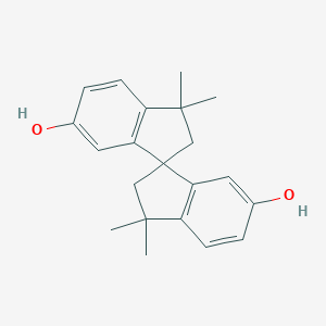molecular formula C21H24O2 B071982 3,3,3',3'-四甲基-2,2',3,3'-四氢-1,1'-螺并[茚] -6,6'-二醇 CAS No. 1568-80-5