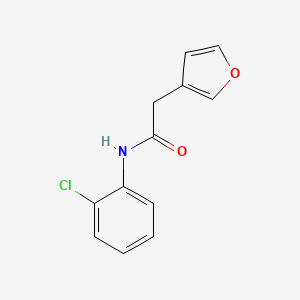molecular formula C12H10ClNO2 B7198530 N-(2-chlorophenyl)-2-(furan-3-yl)acetamide 