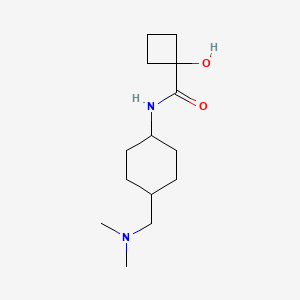 molecular formula C14H26N2O2 B7199459 N-[4-[(dimethylamino)methyl]cyclohexyl]-1-hydroxycyclobutane-1-carboxamide 