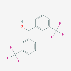 molecular formula C15H10F6O B071999 Bis(3-(trifluoromethyl)phenyl)methanol CAS No. 1598-89-6