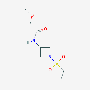 molecular formula C8H16N2O4S B7200431 N-(1-ethylsulfonylazetidin-3-yl)-2-methoxyacetamide 