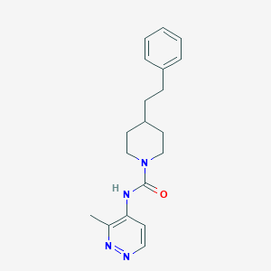 molecular formula C19H24N4O B7200439 N-(3-methylpyridazin-4-yl)-4-(2-phenylethyl)piperidine-1-carboxamide 