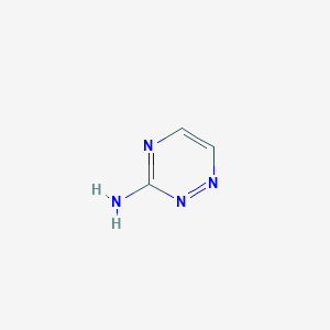molecular formula C3H4N4 B072006 1,2,4-Triazin-3-amine CAS No. 1120-99-6