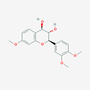 molecular formula C18H20O6 B072012 (2R)-2alpha-(3,4-Dimethoxyphenyl)-3,4-dihydro-7-methoxy-2H-1-benzopyran-3beta,4alpha-diol CAS No. 1166-04-7