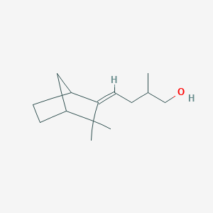 molecular formula C14H24O B072015 4-(3,3-Dimethylbicyclo[2.2.1]hept-2-ylidene)-2-methylbutanol CAS No. 1137-36-6