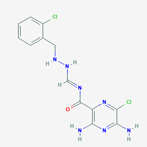 molecular formula C13H13Cl2N7O B072022 2-Chlorobenzylamiloride CAS No. 1163-44-6