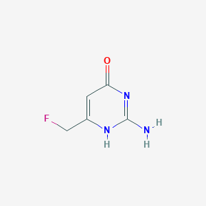 molecular formula C5H6FN3O B072026 2-Amino-6-(fluoromethyl)pyrimidin-4(1h)-one CAS No. 1597-36-0