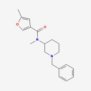 molecular formula C19H24N2O2 B7203371 N-(1-benzylpiperidin-3-yl)-N,5-dimethylfuran-3-carboxamide 