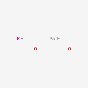 molecular formula KO2Sb B072036 锑钾氧化物 CAS No. 1333-78-4
